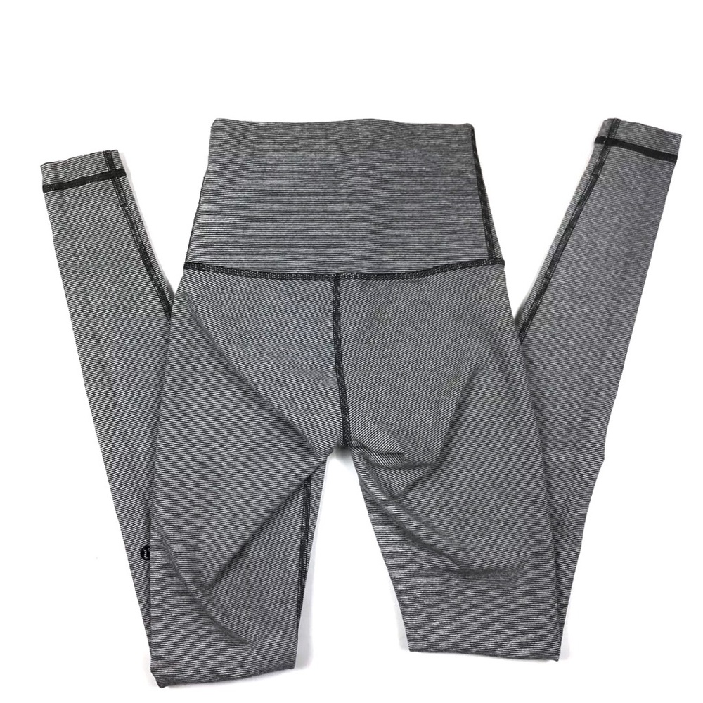 Lululemon Super High Rise Black White 2 - Picture 3 of 6